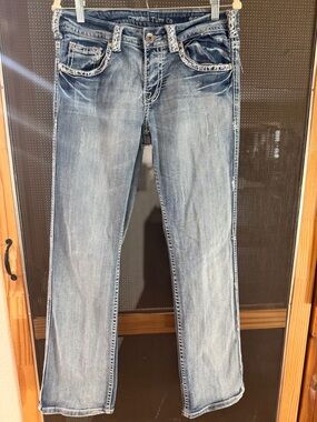 Cowgirl Tuff Light Blue Straight-Leg Jeans
